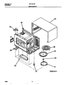 05 - Wrapper / Body parts for Frigidaire Microwave TMT118U1B0 from AppliancePartsPros.com