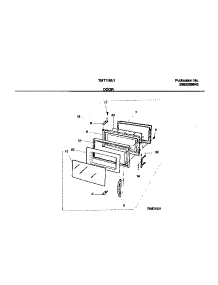 03 - Door parts for Frigidaire Microwave TMT116U1B0 from AppliancePartsPros.com