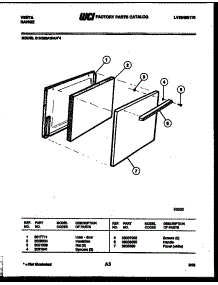 03 - Door Parts parts for Frigidaire Range 21KGMAWAN4 from AppliancePartsPros.com