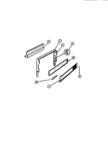 02 - Backguard parts for Frigidaire Range 30-1149-23-01 from AppliancePartsPros.com
