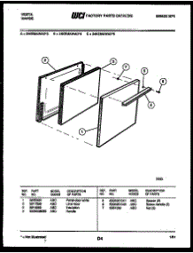 03 - Door Parts parts for Frigidaire Range 24KEMAWAD5 from AppliancePartsPros.com