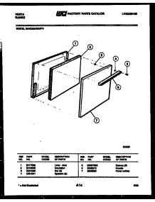 03 - Door Parts parts for Frigidaire Range 24KGMAWAN4 from AppliancePartsPros.com