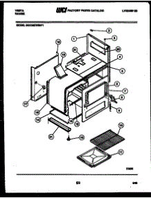 05 - Body Parts parts for Frigidaire Range 24CGMCWBN1 from AppliancePartsPros.com