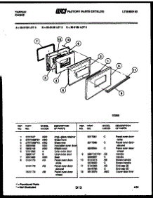 04 - Door Parts parts for Frigidaire Range 30-2138-00-06 from AppliancePartsPros.com
