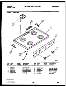 03 - Cooktop Parts parts for Frigidaire Range 30-1049-00-07 from AppliancePartsPros.com