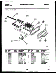 04 - Broiler Drawer Parts parts for Frigidaire Range 30-1049-00-07 from AppliancePartsPros.com