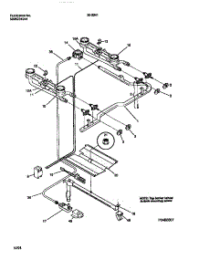 03 - Burner parts for Frigidaire Range 30-2241-00-05 from AppliancePartsPros.com