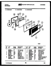 05 - Door Parts parts for Frigidaire Range 30-2249-00-01 from AppliancePartsPros.com