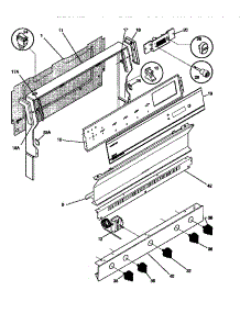 02 - Backguard parts for Frigidaire Range 30-2242-00-04 from AppliancePartsPros.com