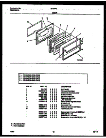 06 - Door Parts parts for Frigidaire Range 30-2242-00-03 from AppliancePartsPros.com