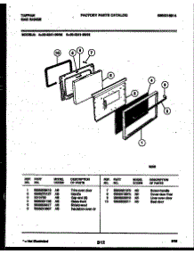 05 - Door Parts parts for Frigidaire Range 30-2241-00-02 from AppliancePartsPros.com