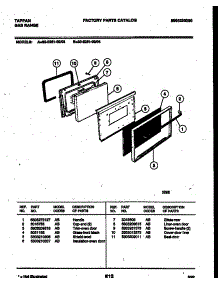 05 - Door Parts parts for Frigidaire Range 30-2251-23-04 from AppliancePartsPros.com