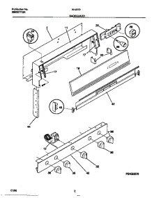 02 - Backguard parts for Frigidaire Range 30-2272-00-05 from AppliancePartsPros.com