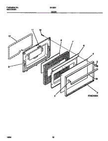 06 - Door parts for Frigidaire Range 30-2251-23-07 from AppliancePartsPros.com
