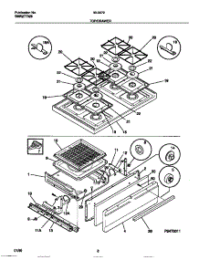 05 - Top / Drawer parts for Frigidaire Range 30-2272-00-05 from AppliancePartsPros.com