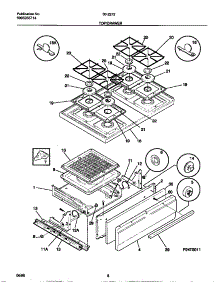 05 - Top / Drawer parts for Frigidaire Range 30-2272-00-06 from AppliancePartsPros.com