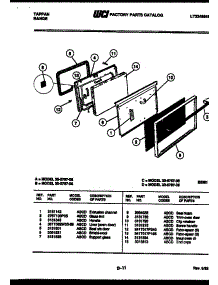 04 - Door Parts parts for Frigidaire Range 30-2757-23-05 from AppliancePartsPros.com