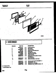 06 - Door Parts parts for Frigidaire Range 30-2552-00-01 from AppliancePartsPros.com