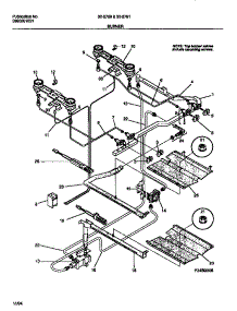 03 - Burner parts for Frigidaire Range 30-2761-00-06 from AppliancePartsPros.com