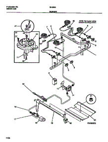 03 - Burner parts for Frigidaire Range 30-3053-23-02 from AppliancePartsPros.com