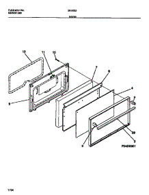 06 - Door parts for Frigidaire Range 30-3053-23-02 from AppliancePartsPros.com