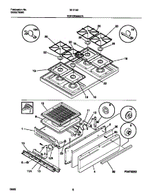 05 - Top / Drawer parts for Frigidaire Range 30-3152-23-04 from AppliancePartsPros.com