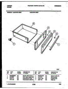 06 - Drawer Parts parts for Frigidaire Range 30-2761-23-03 from AppliancePartsPros.com