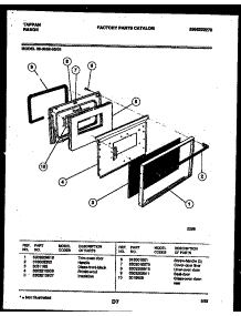 04 - Door Parts parts for Frigidaire Range 30-3352-00-01 from AppliancePartsPros.com