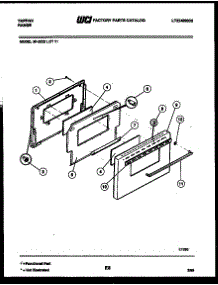 04 - Door Parts parts for Frigidaire Range 30-2022-23-11 from AppliancePartsPros.com