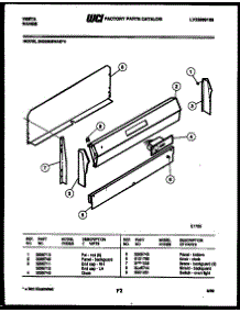 06 - Backguard parts for Frigidaire Range 24DEMBWAD4 from AppliancePartsPros.com