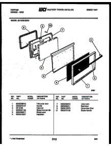 05 - Door Parts parts for Frigidaire Range 30-1049-23-04 from AppliancePartsPros.com