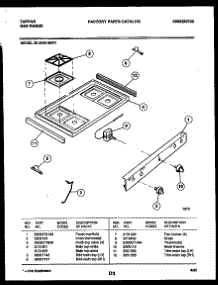03 - Cooktop Parts parts for Frigidaire Range 30-2242-00-01 from AppliancePartsPros.com