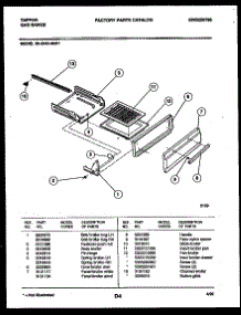 04 - Broiler Drawer Parts parts for Frigidaire Range 30-2242-00-01 from AppliancePartsPros.com