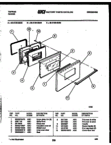 04 - Door Parts parts for Frigidaire Range 30-2139-00-03 from AppliancePartsPros.com