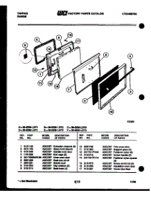 04 - Door Parts parts for Frigidaire Range 30-2238-23-02 from AppliancePartsPros.com