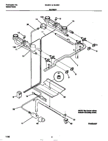 03 - Burner parts for Frigidaire Range 30-2251-00-09 from AppliancePartsPros.com