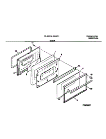 07 - Door parts for Frigidaire Range 30-2251-00-09 from AppliancePartsPros.com