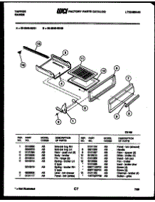 04 - Broiler Drawer Parts parts for Frigidaire Range 30-2549-00-01 from AppliancePartsPros.com
