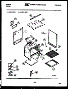 07 - Body Parts parts for Frigidaire Range 30-2549-00-01 from AppliancePartsPros.com