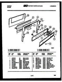 03 - Backguard parts for Frigidaire Range 30-2538-00-01 from AppliancePartsPros.com