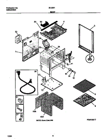 04 - Body parts for Frigidaire Range 30-2251-00-05 from AppliancePartsPros.com