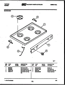 03 - Cooktop Parts parts for Frigidaire Range 30-2759-00-04 from AppliancePartsPros.com