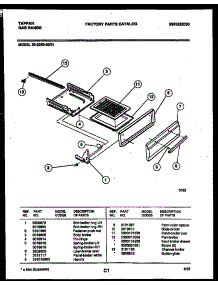 04 - Broiler Drawer Parts parts for Frigidaire Range 30-2252-00-01 from AppliancePartsPros.com