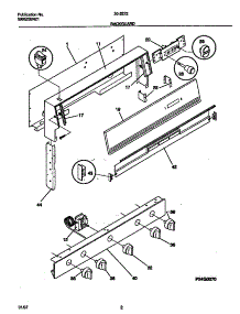 02 - Backguard parts for Frigidaire Range 30-2272-00/07 from AppliancePartsPros.com