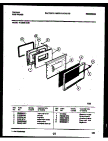 05 - Door Parts parts for Frigidaire Range 30-2252-00-01 from AppliancePartsPros.com