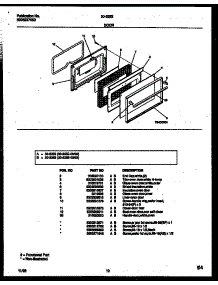 06 - Door Parts parts for Frigidaire Range 30-2252-00-02 from AppliancePartsPros.com