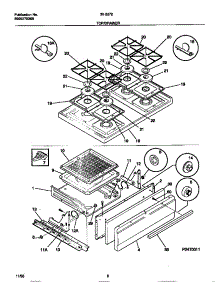 05 - Top / Drawer parts for Frigidaire Range 30-2272-23-04 from AppliancePartsPros.com