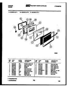 05 - Door Parts parts for Frigidaire Range 30-2518-00-03 from AppliancePartsPros.com