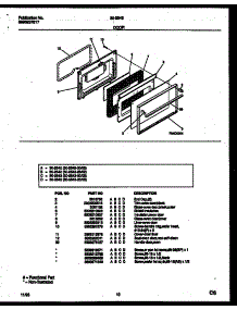 06 - Door Parts parts for Frigidaire Range 30-2542-23-03 from AppliancePartsPros.com