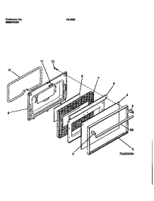 06 - Door parts for Frigidaire Range 30-2552-00-02 from AppliancePartsPros.com